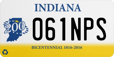 IN license plate 061NPS