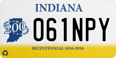 IN license plate 061NPY
