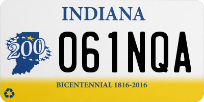 IN license plate 061NQA