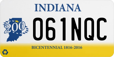 IN license plate 061NQC