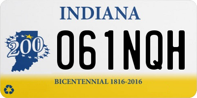 IN license plate 061NQH