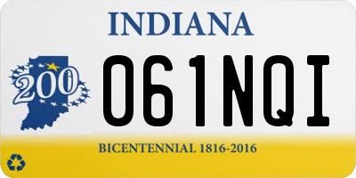 IN license plate 061NQI