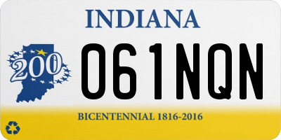 IN license plate 061NQN