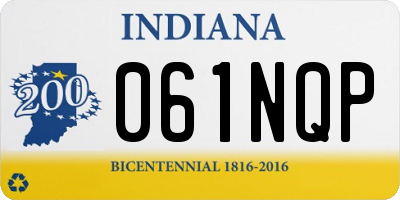 IN license plate 061NQP