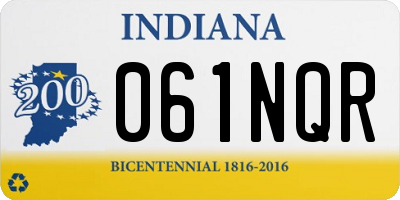 IN license plate 061NQR