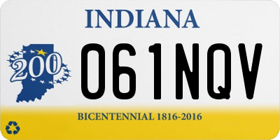 IN license plate 061NQV