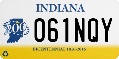 IN license plate 061NQY