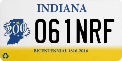 IN license plate 061NRF