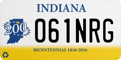 IN license plate 061NRG