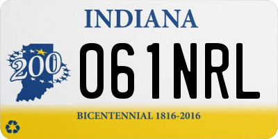 IN license plate 061NRL