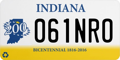 IN license plate 061NRO