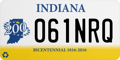 IN license plate 061NRQ