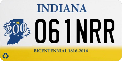 IN license plate 061NRR