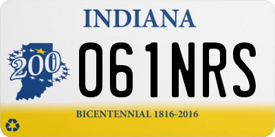 IN license plate 061NRS