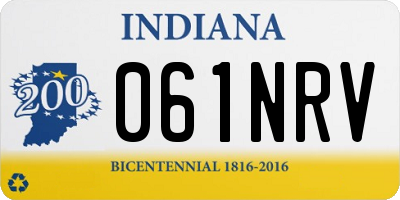 IN license plate 061NRV