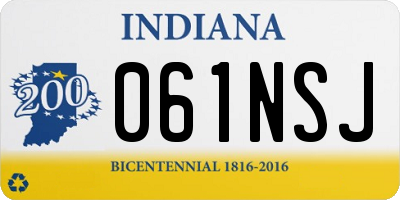 IN license plate 061NSJ