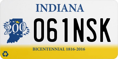 IN license plate 061NSK