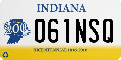 IN license plate 061NSQ