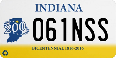 IN license plate 061NSS