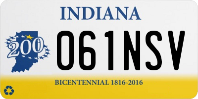 IN license plate 061NSV