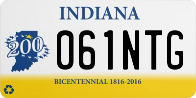 IN license plate 061NTG