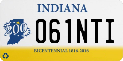 IN license plate 061NTI