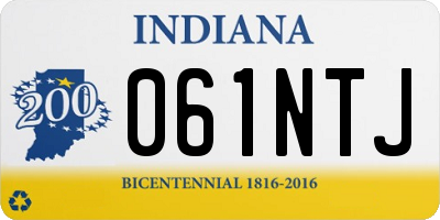IN license plate 061NTJ