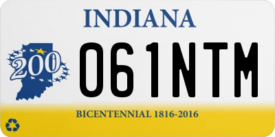 IN license plate 061NTM