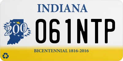 IN license plate 061NTP