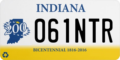 IN license plate 061NTR