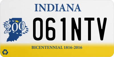 IN license plate 061NTV
