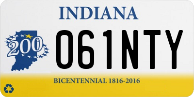 IN license plate 061NTY