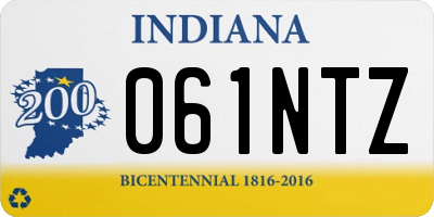 IN license plate 061NTZ