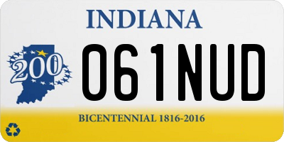 IN license plate 061NUD