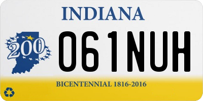IN license plate 061NUH