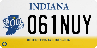 IN license plate 061NUY
