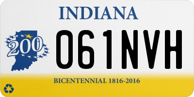 IN license plate 061NVH