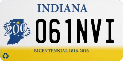 IN license plate 061NVI