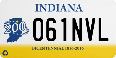 IN license plate 061NVL