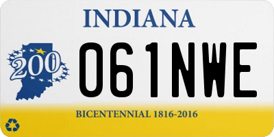 IN license plate 061NWE