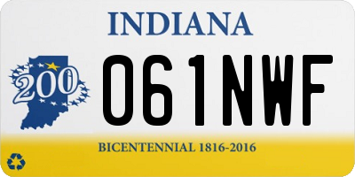 IN license plate 061NWF