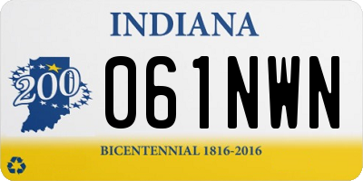 IN license plate 061NWN