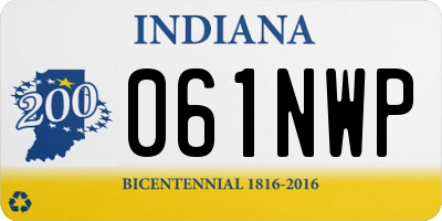 IN license plate 061NWP