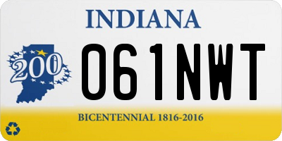 IN license plate 061NWT