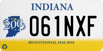 IN license plate 061NXF