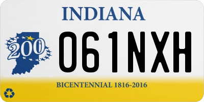 IN license plate 061NXH