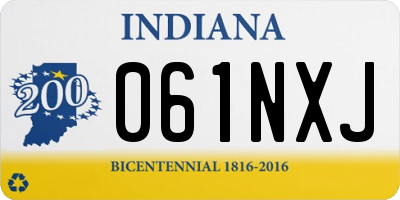 IN license plate 061NXJ