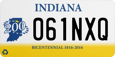 IN license plate 061NXQ