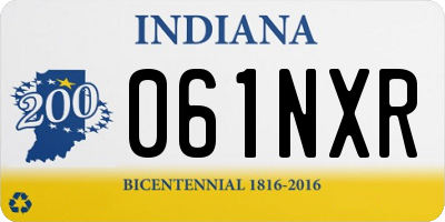 IN license plate 061NXR
