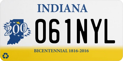 IN license plate 061NYL